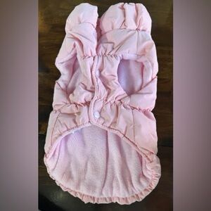 Pink puffy coat for dog